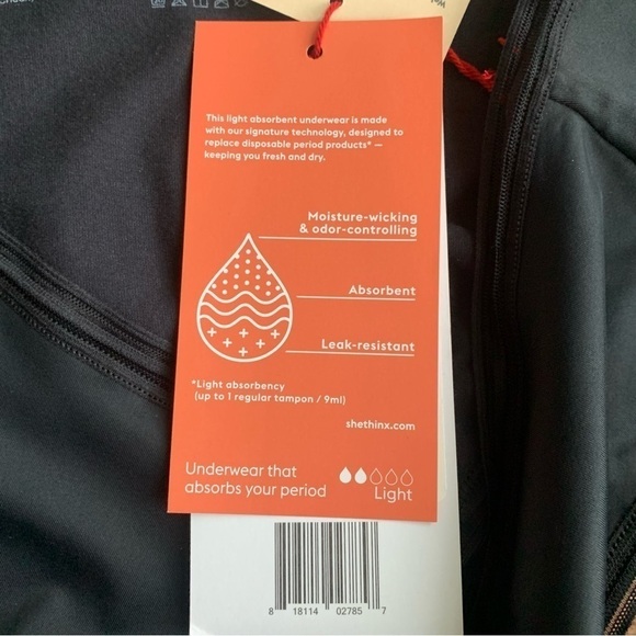 Thinx Cheeky Period Underwear Black - Picture 6 of 6